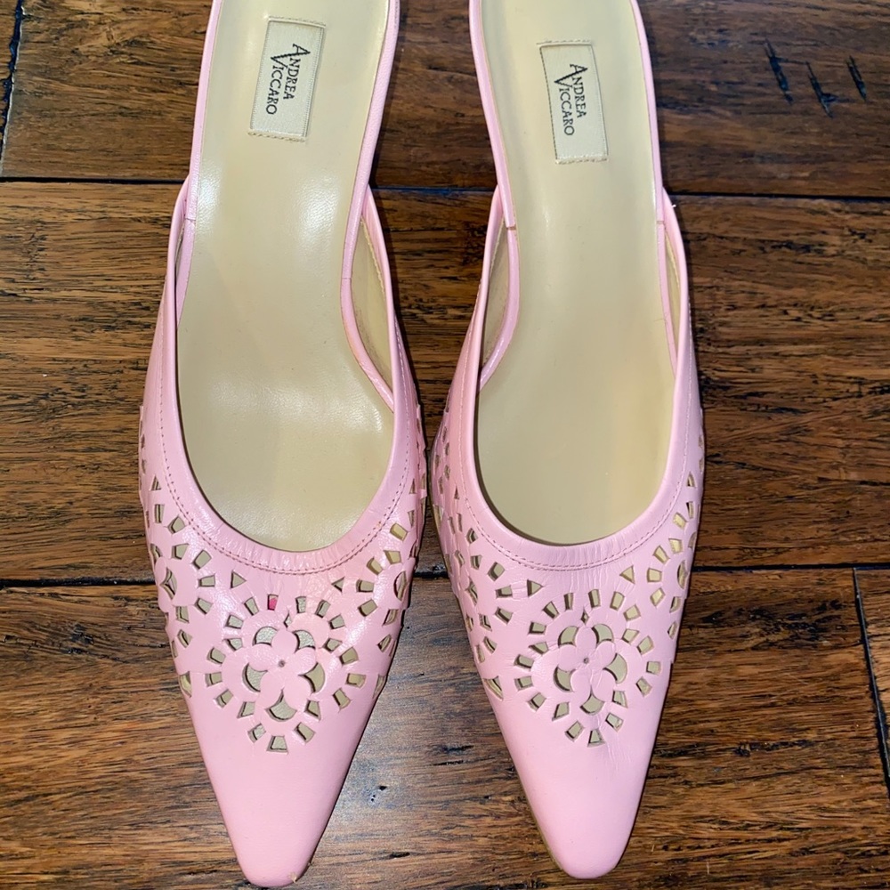 Pink mule heels